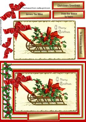 Lovely Victorian Christmas Holly .