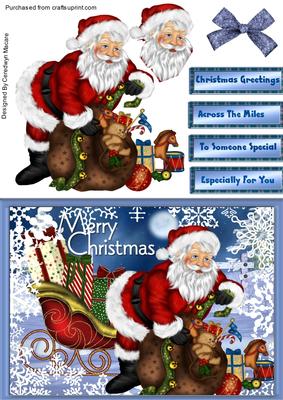 Santa Fillilng His Sack