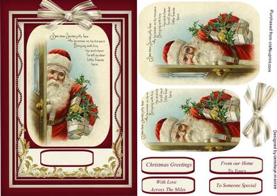 See Santa's Face at the Door