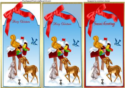 Three Lovely Animal Tags