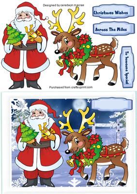 Santa and Reindeer