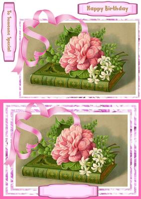 Beautiful Birthday Book and Flowers