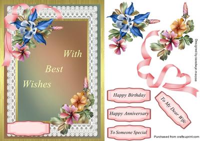 With Best Wishes Birthday /anniversary.