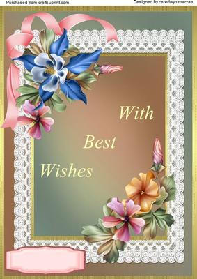 With Best Wishes Birthday/ Anniversary.