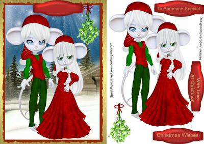 Lovely Christmas Dancing Mice