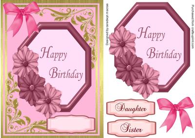 Lovely Pink Happy Birthday