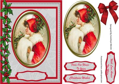 Lovely Vintage Christmas Lady