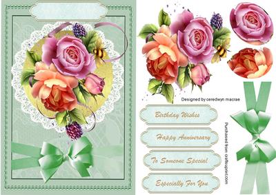 Lovely English Roses and Fruit
