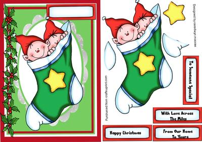 Cute Christmas Stocking Elves