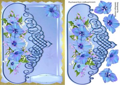 Lovely Blue Envelope Card