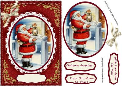 A5 Santa Checking the List