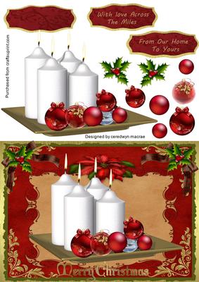Lovely Christmas Candles and Baubles 