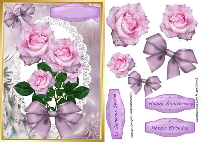 Beautiful Pink Speckled Roses 
