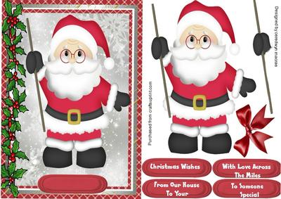 Lovely Santa and His Cane