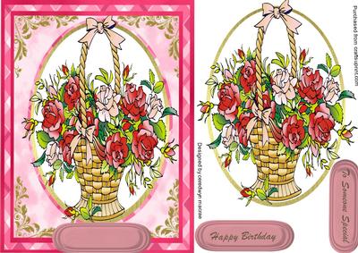 Lovely Basket of Floral Flowers 