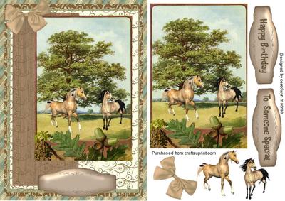 The Tall Oak Trees and Horses 