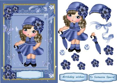 Little Miss Blue Girl