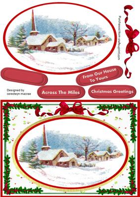 Lovely Vintage Christmas Scene 