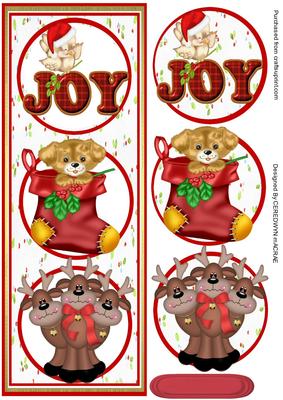 Lovely Long D.l Christmas Card