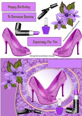 Lovely Lilac Shoes and Makeup.