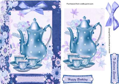 Beautiful Linen and Fine Tea ( Blue )