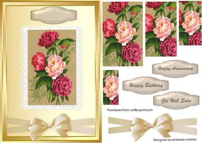 Beautiful Peony Roses ( Pyramarge )