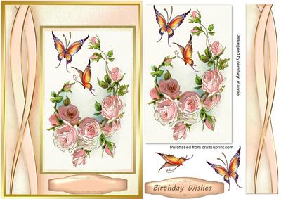 Beautiful Roses and Butterflys