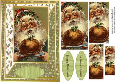 Victorian Santa with the Christmas Pudding, Pyramarge