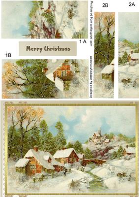Lovely Christmas Village Side Stepper 