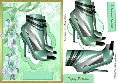 Lovely Naomie Green Birthday Shoes