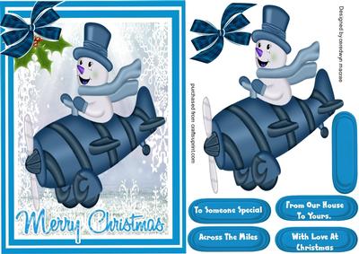 Lovely Flying Snowman.