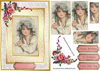 Beautiful Bonnet Girl.