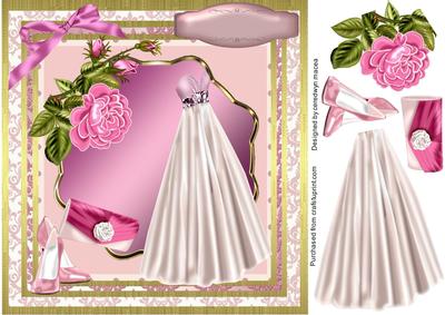 Lovely 8x8 Ball Gown and Roses .