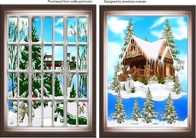 Lovely Christmas Scene Boppers .