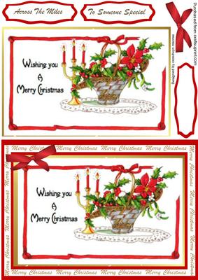Ovely Simple Mery Christmas Topper 