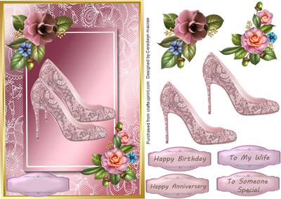 Lovely Camelias and Lce Shoes Pink