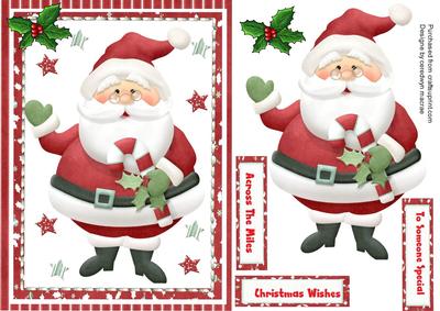 Lovely Waving Santa