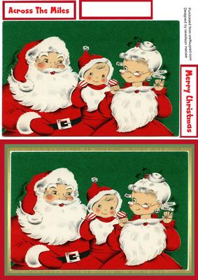 Lovely Santa and Family .