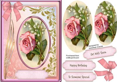Beautiful Roses and Lily of the Valley ( Pyramid )