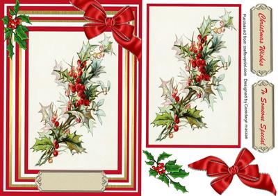 Beautiful Holly and Mistletoe 