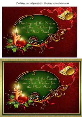Quick and Easy Christmas Card Topper and Verse