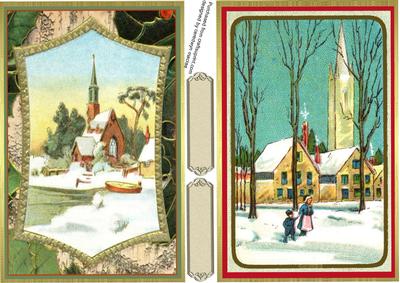 Two Vintage Christmas Toppers