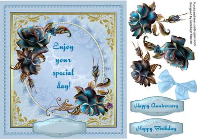 Blue Roses for a Special Day.