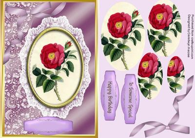 Lovely Brier Rose on Lace