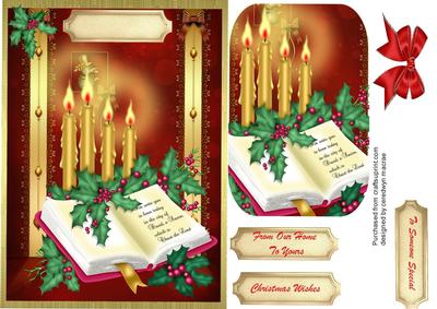 Beautiful Bible and Candles 