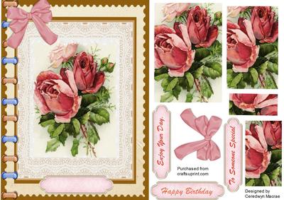 Lovely Book of Pink Roses . ( Pyramid )