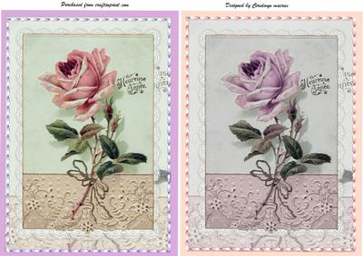 Two Lovely Rose Toppers 