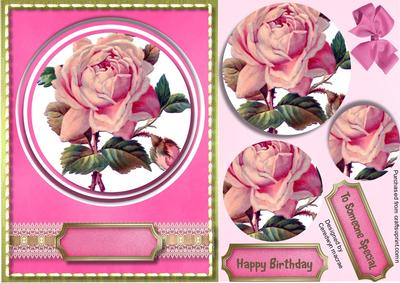 Beautiful Pyramid Pink Rose 