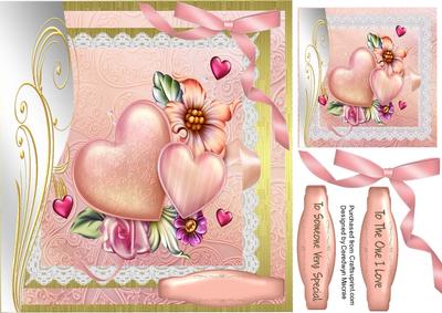 Lovel Hearts and Flowers
