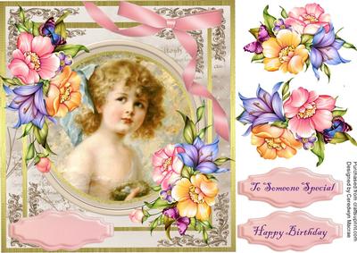 Lovely Angelic Vintage Girl , ( Pyramid )